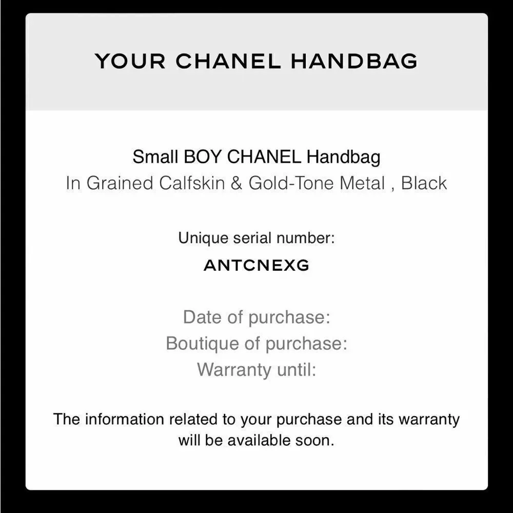 CHANEL black small boy bag